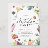 Fruitige cocktail party | Schattigee zomerverjaard Kaart (Voorkant)