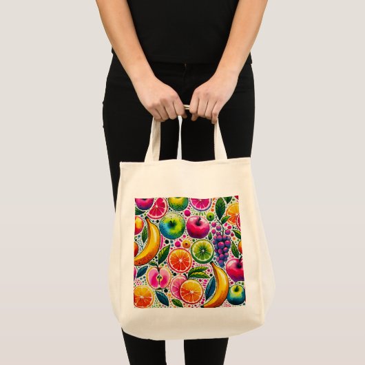 fruitige glans tote bag (Voorkant (product))