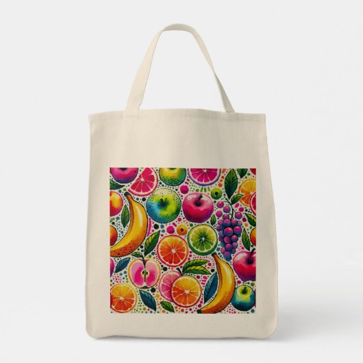 fruitige glans tote bag (Achterkant)