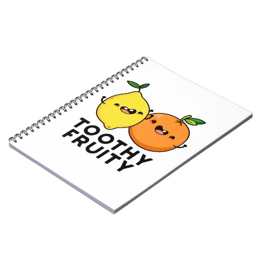 Fruitige grap met tanden  notitieboek (Linkerzijde)