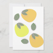 Fruitige Kleine Mango Tropische Uitnodiging (Achterkant)