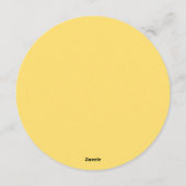 Fruitige, kleurrijke citrus bruiloft detail insert feestdagenkaart (Achterkant)