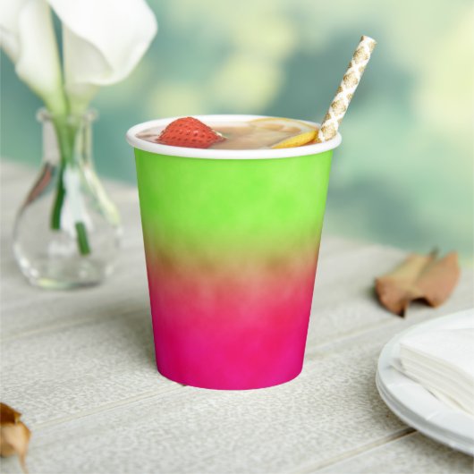 Fruitige Neon Papieren Bekers (Insitu)