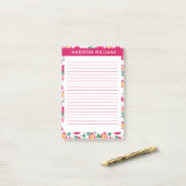 Fruitige noten post-it® notes (Op bureau)