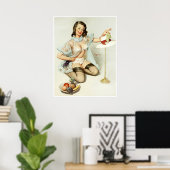 Fruitige pin omhoog poster (Thuiskantoor)