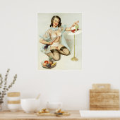 Fruitige pin omhoog poster (Keuken)