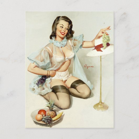 fruitige pin-up briefkaart (Voorkant)