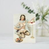 fruitige pin-up briefkaart (Staand voorkant)