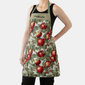 Fruitige sappige rode appels Gepersonaliseerde naa Schort (Insitu)