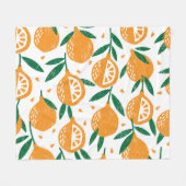 Fruitige stempels: naadloos gestructureerd patroo fleece deken (Voorkant (Horizontaal))
