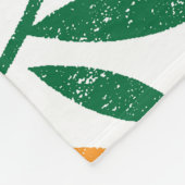 Fruitige stempels: naadloos gestructureerd patroo fleece deken (Hoek)