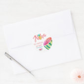 Fruitige Tropische Baby Shower Stickers Meloen ALO (Envelop)