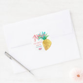 Fruitige Tropische Dank Je Stickers Ananas (Envelop)