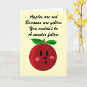 Fruitige Verjaardagskaart Kaart (Gele Bloem)