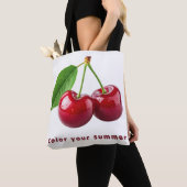 Fruitige Zomer Tote Tas (Dichtbij)