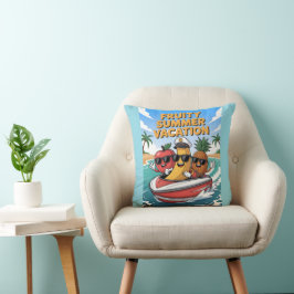 Fruitige zomervakantie kussen