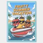 Fruitige zomervakantie magneet (Voorkant)