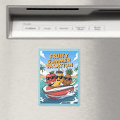 Fruitige zomervakantie magneet (Insitu (Vaatwasser))