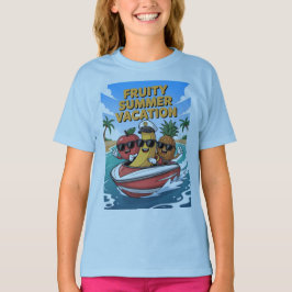 Fruitige zomervakantie t-shirt