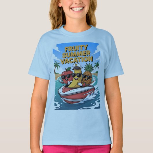 Fruitige zomervakantie t-shirt (Voorkant)
