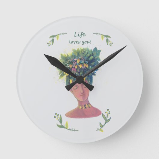 Fruitillustratie Valentijns Ronde Klok (Voorkant)