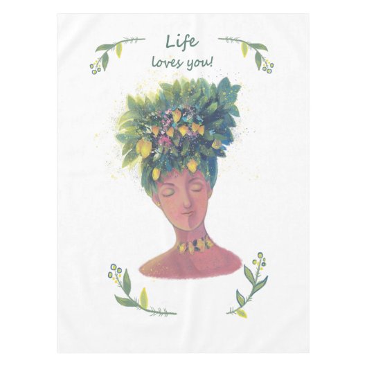 Fruitillustratie Valentijns Tafelkleed (Voorkant)