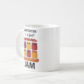 Fruitjam zoetheid in een pot Fruitjam Koffiemok (Voorkant links)