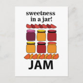 Fruitjamzoetheid in een pot fruitjam briefkaart (Voorkant)