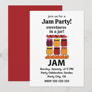 Fruitjamzoetheid in een pot Fruitjam Kaart