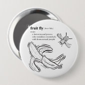 FRUITJE VIEG RONDE BUTTON 4,0 CM (Voorkant /achterkant)