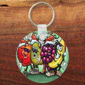 Fruitkerstfeest Sleutelhanger (Voorkant)