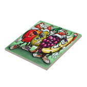 Fruitkerstfeest Tegeltje (Zijkant)