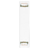  fruitklier met blauwe linten, welkom korte tafelloper (Voorkant)