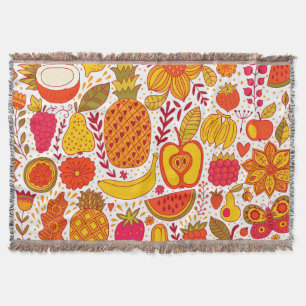 Fruitkoekjes: Zomer patroon. Deken