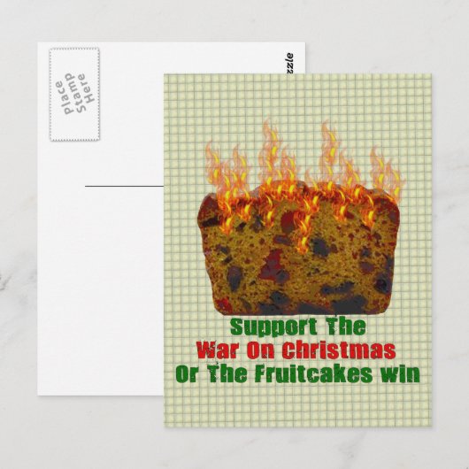 Fruitkoeoorlog Briefkaart (Voorkant / Achterkant)