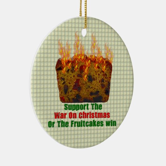 Fruitkoeoorlog Keramisch Ornament (Rechts)