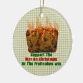 Fruitkoeoorlog Keramisch Ornament (Links)