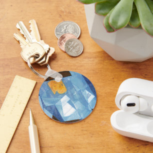 Fruitkom door Juan Gris, Vintage Cubisme Stilleven Sleutelhanger