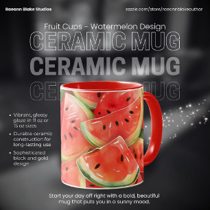 Fruitkopjes - Watermeloen Design Keramische Mok