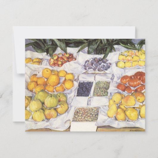 Fruitkraam van Gustave Caillebotte, Vintage Kunst (Voorkant)