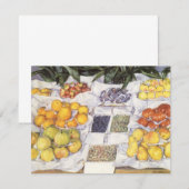 Fruitkraam van Gustave Caillebotte, Vintage Kunst (Voorkant / Achterkant)