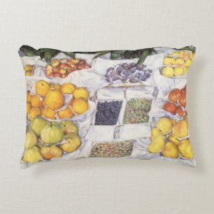 Fruitkraam van Gustave Caillebotte, Vintage Kunst Accent Kussen