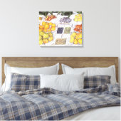 Fruitkraam van Gustave Caillebotte, Vintage Kunst Canvas Afdruk (Insitu (Slaapkamer))