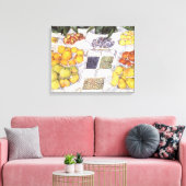 Fruitkraam van Gustave Caillebotte, Vintage Kunst Canvas Afdruk (Insitu (Woonkamer))