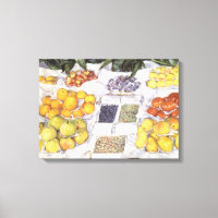 Fruitkraam van Gustave Caillebotte, Vintage Kunst