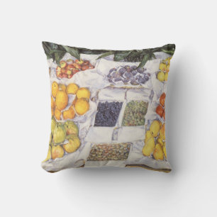 Fruitkraam van Gustave Caillebotte, Vintage Kunst Kussen