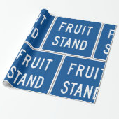 Fruitkraam Wegbord Cadeaupapier (Uitgerold)