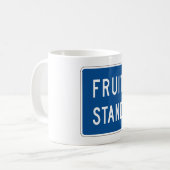 Fruitkraam Wegbord Koffiemok (Voorkant links)