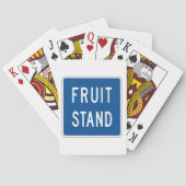 Fruitkraam Wegbord Pokerkaarten (Achterkant)
