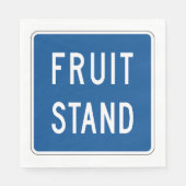 Fruitkraam Wegwijzer Servet (Voorkant)